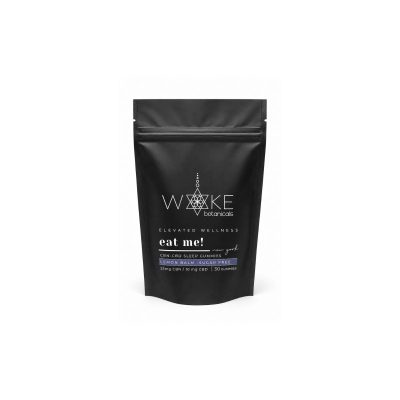 Woke Botanicals CBN and CBD sleep gummies with lemon balm