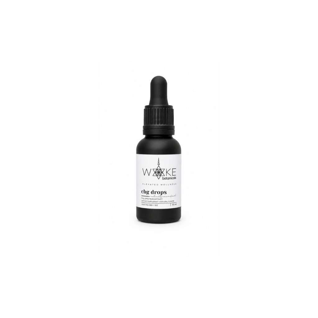 Raw cold-pressed CBG tincture for clear daytime balance and body support