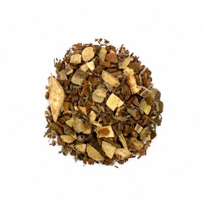 Winter herbal tea blend for seasonal comfort warmth and daily wellness rituals with organic hemp flower