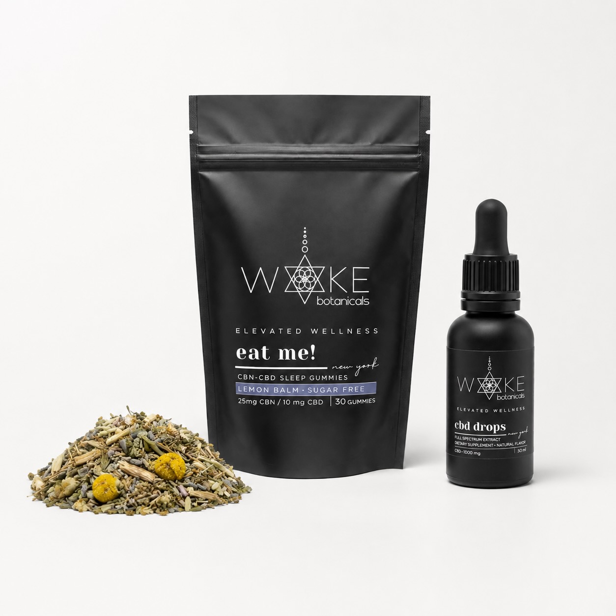 Nighttime Ritual Bundle with CBN sleep gummies, herbal tea and 1000 mg CBD tincture